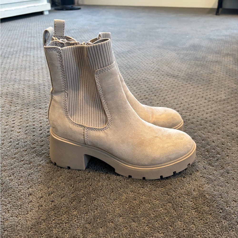 Women's Beige Ankle Boots